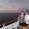Krista and me, enjoying a beautiful Caribbean sunrise.