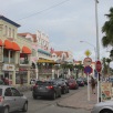 The streets of Aruba get busy as night life is about to pick up.
