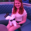 Me and one of the towel animals that I made.